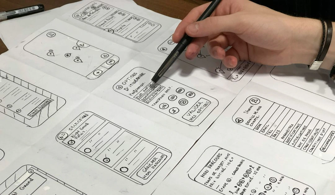 A visually impaired user navigating a website using accessible technology, symbolizing inclusive web development.
